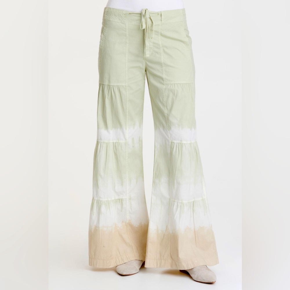 XCVI wearables Terrace Wide Leg Pants, Caravel Wash Meadow Tie Dye